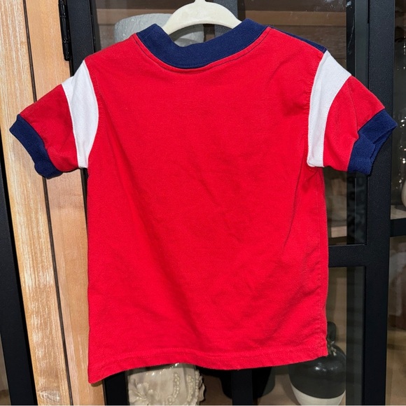 Vintage Thomas The Train tee tshirt toddler baby boy navy applique embroidered - Picture 5 of 6